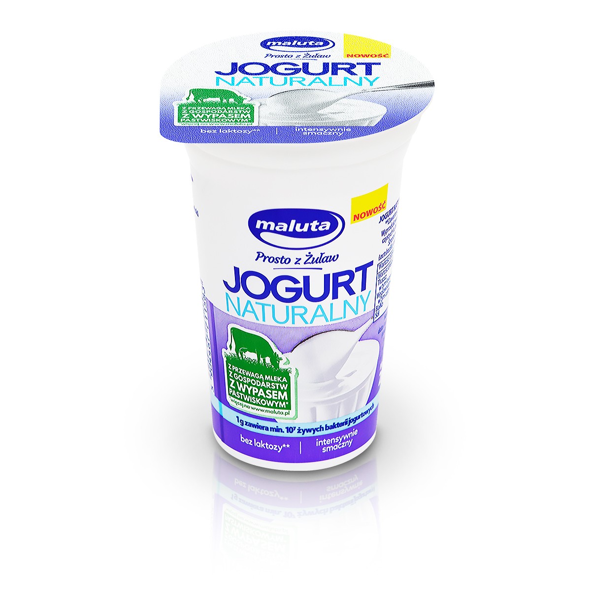 Jogurt naturalny 2,5%tł. 200g bez laktozy